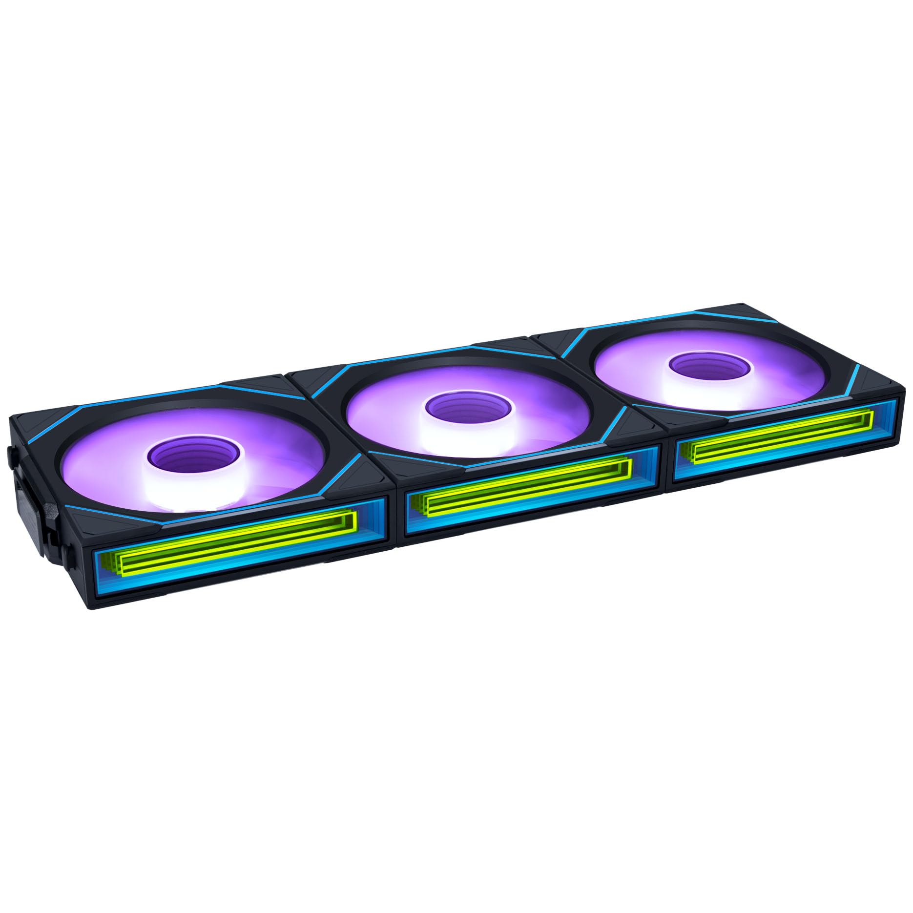 Kit 3 Fans Lian Li Uni Fan SL infinity Wireless RGB Preto 120 mm